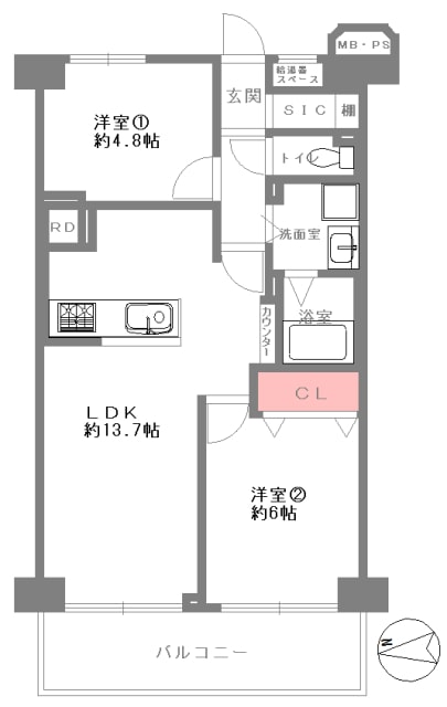 大阪市城東区新喜多・京橋のリノベーション中古マンション